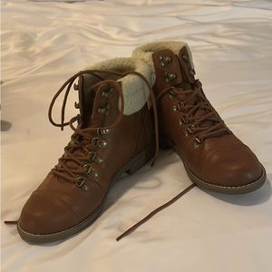 Leather boots